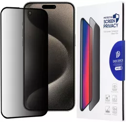 Folie pentru iPhone 15 Pro Max - Dux Ducis Tempered Glass Privacy - Black 