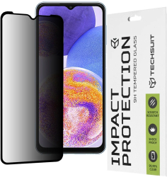 Folie pentru Samsung Galaxy A23 4G / A23 5G / M23 / F23 / M33 / A13 4G / M13 / F13 - Techsuit 111D Privacy FullA Glue - Black 