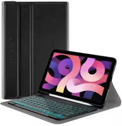 Husa cu Tastatura pentru iPad Air 4 2020 /Air 5 2022 /Air 11A 2024 - Techsuit CozyTab Case - Black 
