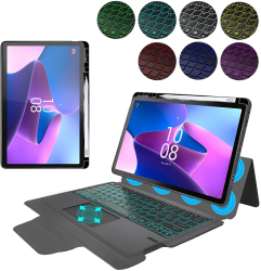 Husa cu Tastatura pentru Lenovo Tab P11 Pro Gen 2 11.2 - Techsuit KeyTab Pro - Black 