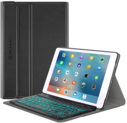 Husa cu Tastatura pentru Pad Mini 4 / Mini 5 - Techsuit CozyTab Case - Black 