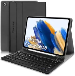 Husa cu Tastatura pentru Samsung Galaxy Tab A8 10.5 2021 - Techsuit CozyTab Case - Black 
