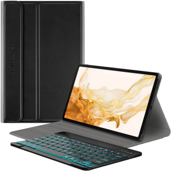 Husa cu Tastatura pentru Samsung Galaxy Tab S8 Plus - Techsuit CozyTab Case - Black 