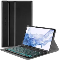 Husa cu Tastatura pentru Samsung Galaxy Tab S8 - Techsuit CozyTab Case - Black 