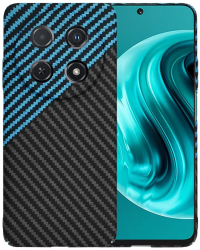 Husa pentru Huawei nova 12i - Techsuit Carbonite FiberShell - Blue Pulse 