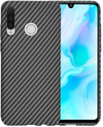 Husa pentru Huawei P30 Lite / P30 Lite New Edition - Techsuit Carbonite FiberShell - Black 