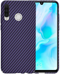 Husa pentru Huawei P30 Lite / P30 Lite New Edition - Techsuit Carbonite FiberShell - Purple 
