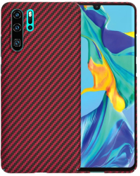 Husa pentru Huawei P30 Pro / P30 Pro New Edition - Techsuit Carbonite FiberShell - Red