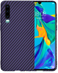 Husa pentru Huawei P30 - Techsuit Carbonite FiberShell - Purple 