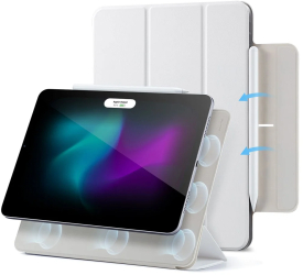 Husa pentru iPad Air 13 2024 / Pro 12.9 2020/2021/2022 - ESR Rebound Magnetic - Brilliant White 
