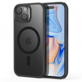 Husa pentru iPhone 15 - ESR Classic Hybrid HaloLock - Frosted Black 