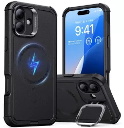 Husa pentru iPhone 16 Plus - ESR Cyber Armor Kickstand - Black 