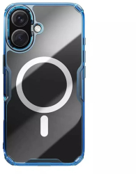 Husa pentru iPhone 16 Plus - Nillkin Nature TPU Pro Magnetic Case - Blue 
