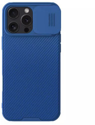 Husa pentru iPhone 16 Pro Max - Nillkin CamShield Pro Magnetic - Blue 