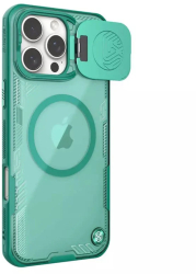 Husa pentru iPhone 16 Pro Max - Nillkin Iceblade Prop Magnetic without Camera Cutout - Green 