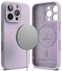 Husa pentru iPhone 16 Pro - Ringke Silicone Magnetic MagSafe - Lavender 