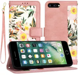 Husa pentru iPhone 7 Plus / iPhone 8 Plus - Techsuit FlipCraft - Sweetheart Pink 