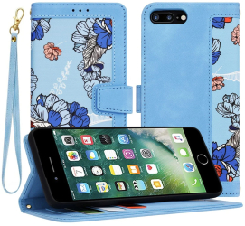 Husa pentru iPhone 7 Plus / iPhone 8 Plus - Techsuit FlipCraft - VibrantA Blue