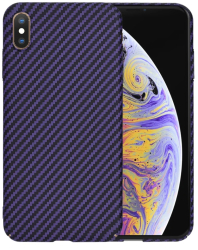 Husa pentru iPhone XS Max - Techsuit Carbonite FiberShell - Purple 