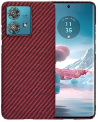 Husa pentru Motorola Edge 40 Neo - Techsuit Carbonite FiberShell - Red 