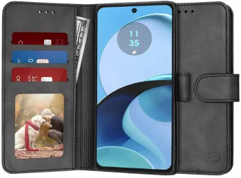 Husa pentru Motorola Moto G14 - Techsuit Diary Book - Black 