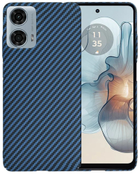Husa pentru Motorola Moto G24 Power - Techsuit Carbonite FiberShell - Cyan