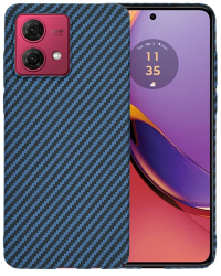Husa pentru Motorola Moto G84 - Techsuit Carbonite FiberShell - Cyan 