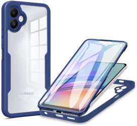 Husa pentru Samsung Galaxy A06 + Folie - Techsuit ColorVerse 360 Series - Blue 