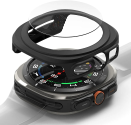 Husa pentru Samsung Galaxy Watch UltraA 47mm + Folie - Ringke Slim - Matte Black 