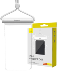 Husa Waterproof IPX8 pentru Telefon 7.2 - Baseus P60263701213-00 - Moon White 