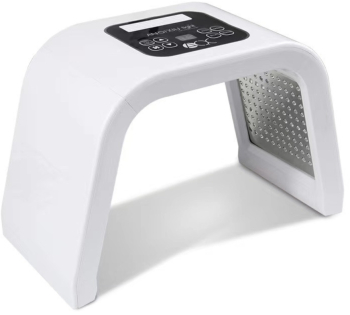 Masca LED Faciala Profesionala WellLuck Fototerapie in 7 Culori 60 W Lifting Anti-Age Antiacnee Saloane De Infrumusetare Culoare Alb 
