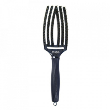 Perie profesionala de par cu peri de mistret si nailon Fingerbrush Blue Sapphire Olivia Garden Midnight Desert 