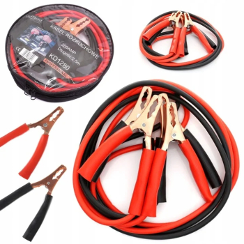 Set 2 cabluri curent pornire auto 200A 2.5 m KD1280 