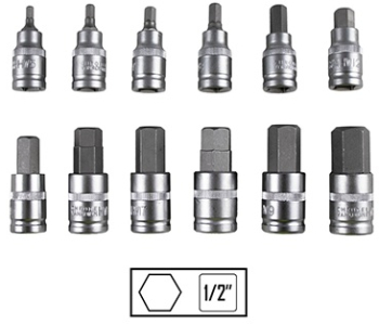 SET DE 12 PIESE 1/2 IMBUSURI HEX. JBM 