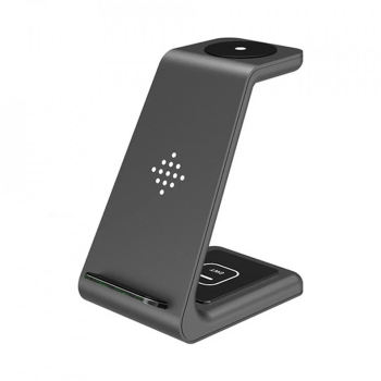 Statie de Incarcare pentru Telefon Casti si Ceas Samsung - Techsuit T3 - Black 