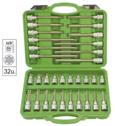 TRUSA CAPETE TUBULARE TORX PENTRU SURUBURI CU 32 PIESE JBM 
