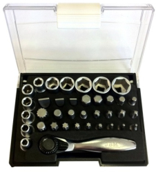 TRUSA DE 38 TUBULARE CU CLICHET TELESCOPIC DE 1-4 JBM 