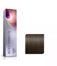Vopsea de par permanenta Wella Professionals Illumina Color castaniu mediu 4/ 60 ml 