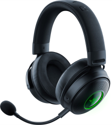 Casti Gaming Wireless Razer Kraken V3 Pro Wireless Haptic Technology THX Spatial Audio 50mm Titanium Drivers Resigilat