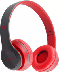 Casti wireless P47 Bluetooth 5.0 Radio USB Rosu 