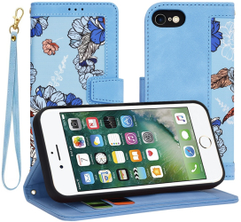 Husa pentru iPhone 7 / iPhone 8 / iPhone SE 2 SE 2020 / iPhone SE 3 SE 2022 - Techsuit FlipCraft - VibrantA Blue