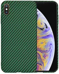 Husa pentru iPhone XS Max - Techsuit Carbonite FiberShell - Green 