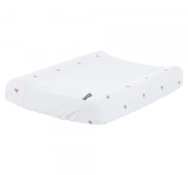 Husa saltea de infasat Childhome Jerse/Frotir Inimioare 