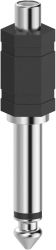 Adaptor audio Hama Jack 6.3mm - RCA Negru 