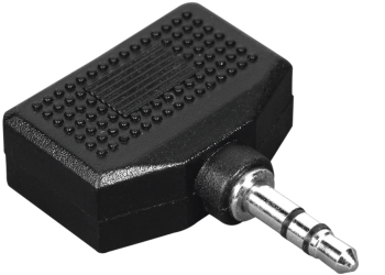 Adaptor audio stereo Hama 2x jack 3.5mm mama 1x jack 3.5mm tata 