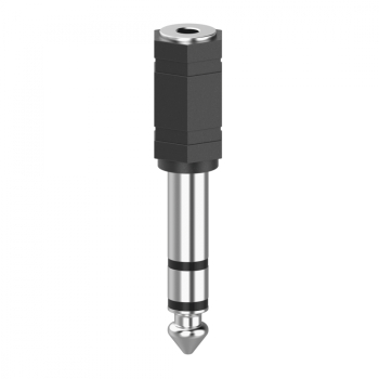 Adaptor HAMA Mufa mama de 3.5 mm - mufa tata de 6.3 mm Negru/Argintiu 