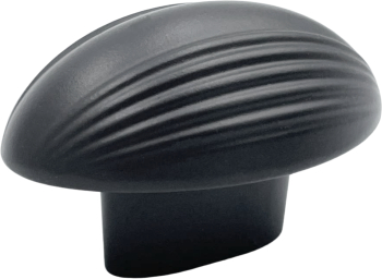 Buton pentru mobila Eluno finisaj negru cobalt 51x32 mm 