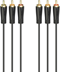 Cablu Audio / Video Hama 3 x stecher RCA - 3 x stecher RCA Aurit 1.5 m 