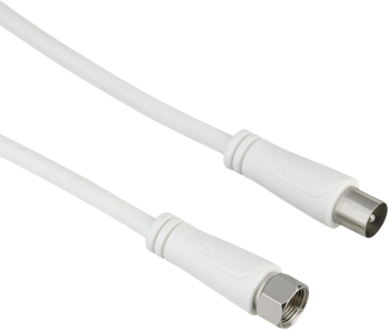 Cablu coaxial Hama 205294 1.5 metri alb 