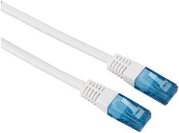 Cablu de retea Hama UTP CAT 6 10m alb 